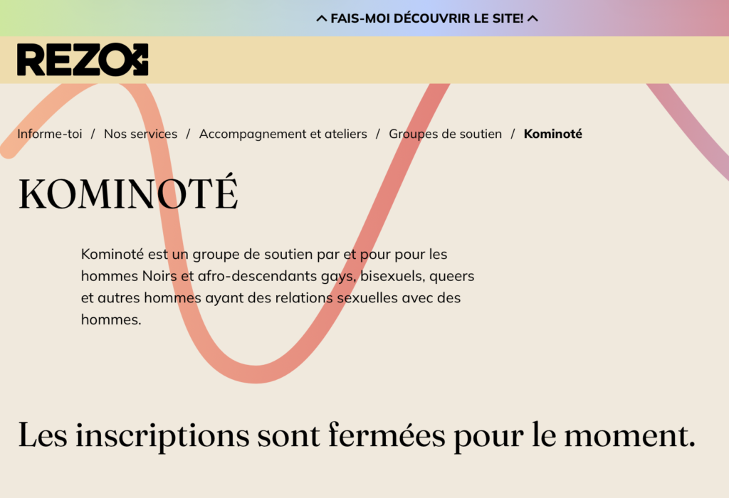 Les inscriptions sont fermées pour le moment